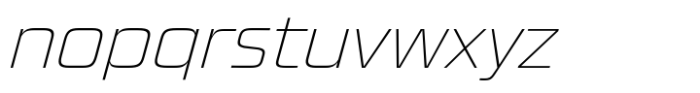 Quadro Normal Thin Slanted Font LOWERCASE