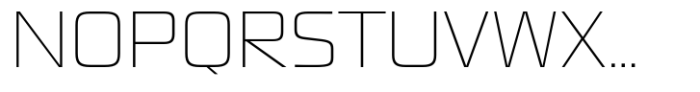Quadro Normal Thin Font UPPERCASE