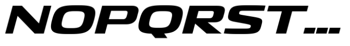 Quadro Wide Extra Bold Slanted Font UPPERCASE