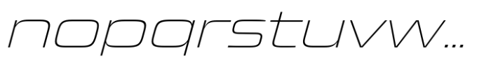 Quadro Wide Thin Slanted Font LOWERCASE