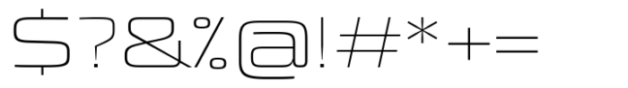 Quadro Wide Thin Font OTHER CHARS