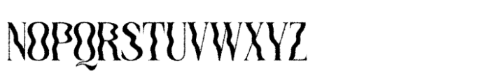 Quagey Rough Font UPPERCASE