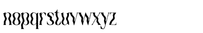 Quagey Rough Font LOWERCASE