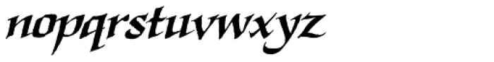Quahog BB Bold Italic Font LOWERCASE