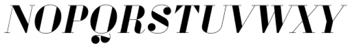 Quair Round Headline Bold Italic Font UPPERCASE