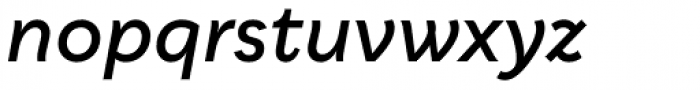 Qualion Demi Bold Italic Font LOWERCASE