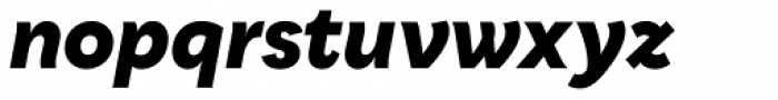 Qualion Extra Bold Italic Font LOWERCASE