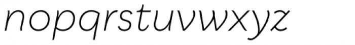 Qualion Light Italic Font LOWERCASE