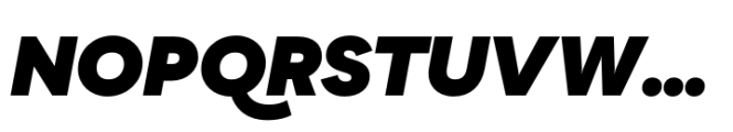 Qualion Neue Black Oblique Font UPPERCASE