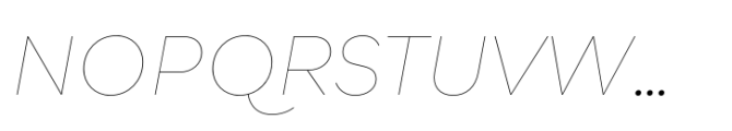 Qualion Neue Hairline Oblique Font UPPERCASE