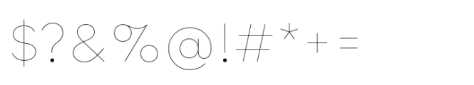Qualion Neue Hairline Font OTHER CHARS
