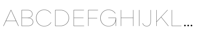 Qualion Neue Hairline Font UPPERCASE