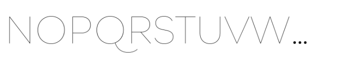 Qualion Neue Hairline Font UPPERCASE