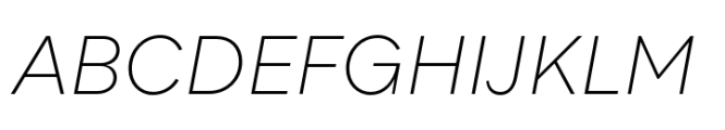 Qualion Neue Light Italic Font UPPERCASE