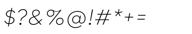 Qualion Neue Light Oblique Font OTHER CHARS