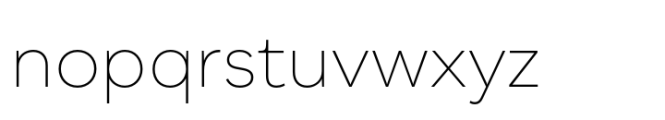Qualion Neue Thin Font LOWERCASE
