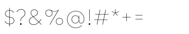 Qualion Neue Ultra Thin Font OTHER CHARS