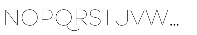 Qualion Neue Ultra Thin Font UPPERCASE