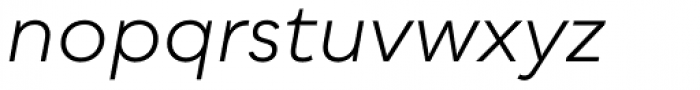 Qualion Oblique Book Font LOWERCASE