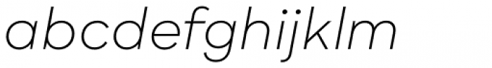 Qualion Oblique Light Font LOWERCASE