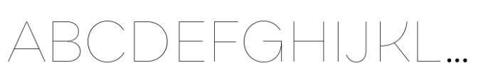 Qualion Round Hairline Font UPPERCASE