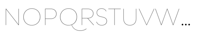 Qualion Round Hairline Font UPPERCASE