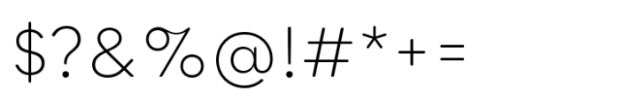 Qualion Round Light Font OTHER CHARS