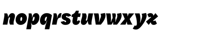 Qualion Text Black Italic Font LOWERCASE