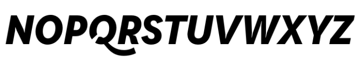 Qualion Text Extra Bold Italic Font UPPERCASE