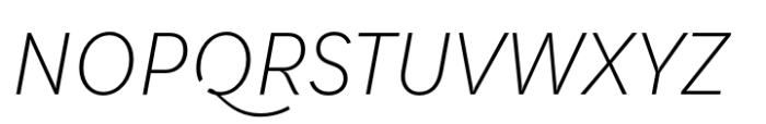 Qualion Text Light Italic Font UPPERCASE