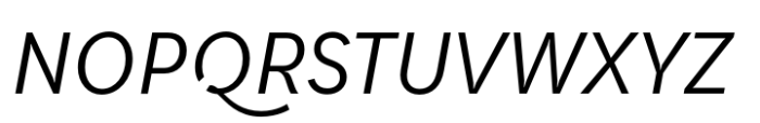 Qualion Text Regular Italic Font UPPERCASE