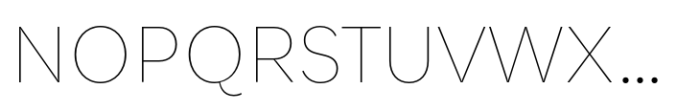 Qualion Text Ultra Thin Font UPPERCASE