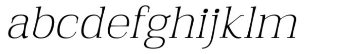 Qualitype Neo Dark Thin Italic Font LOWERCASE