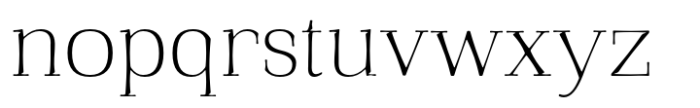 Qualitype Neo Lamp Thin Font LOWERCASE