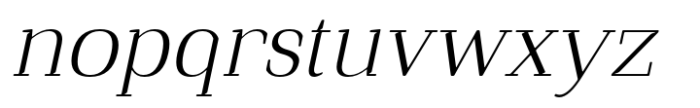 Qualitype Old Lamp Thin Italic Font LOWERCASE