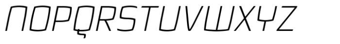 Quam Extra Light Italic Font UPPERCASE