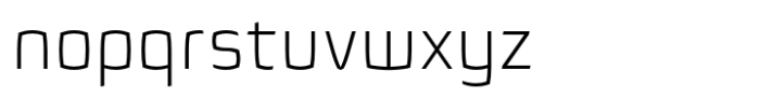 Quam Extra Light Font LOWERCASE