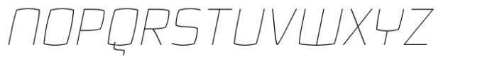 Quam Hairline Italic Font UPPERCASE