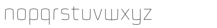 Quam Hairline Font LOWERCASE