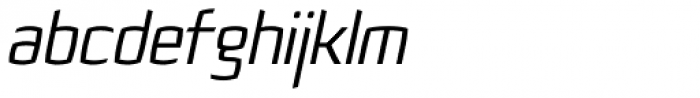 Quam Italic Font LOWERCASE