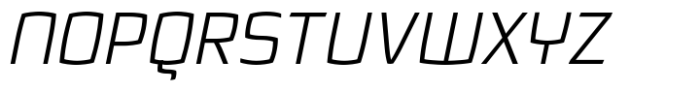 Quam Light Italic Font UPPERCASE