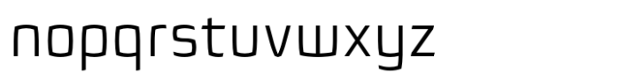 Quam Light Font LOWERCASE