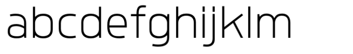 Quan Geometric ExtraLight Font LOWERCASE