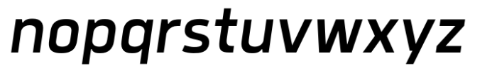 Quan Geometric Italic Font LOWERCASE