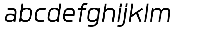 Quan Geometric Light Italic Font LOWERCASE