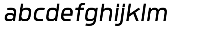 Quan Geometric SemiLight Italic Font LOWERCASE