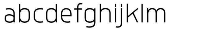 Quan Geometric Slim ExtraLight Font LOWERCASE