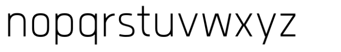 Quan Geometric Slim ExtraLight Font LOWERCASE