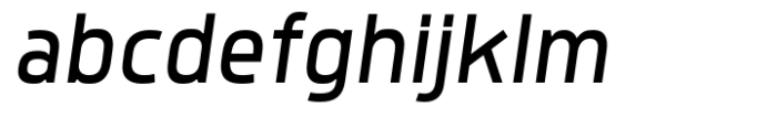 Quan Geometric Slim SemiLight Italic Font LOWERCASE