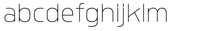 Quan Geometric Thin Font LOWERCASE